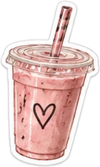 Pink drink sticker