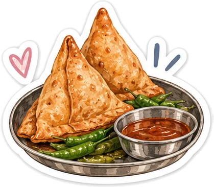 Samosa sticker