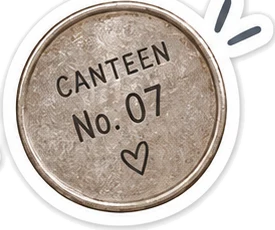 Canteen token sticker
